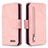 Handytasche Stand Schutzhülle Flip Leder Hülle B18F für Samsung Galaxy S20 5G Rosegold