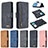 Handytasche Stand Schutzhülle Flip Leder Hülle B18F für Samsung Galaxy S20 Plus