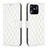 Handytasche Stand Schutzhülle Flip Leder Hülle B19F für Xiaomi Redmi 10 India Weiß