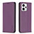 Handytasche Stand Schutzhülle Flip Leder Hülle B23F für Motorola Moto G13 Violett