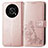 Handytasche Stand Schutzhülle Flip Leder Hülle Blumen für Huawei Enjoy 50 Pro Rosegold