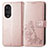 Handytasche Stand Schutzhülle Flip Leder Hülle Blumen für Huawei Nova 9 Pro Rosegold