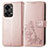 Handytasche Stand Schutzhülle Flip Leder Hülle Blumen für OnePlus Nord 2T 5G Rosegold