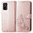 Handytasche Stand Schutzhülle Flip Leder Hülle Blumen für Realme Q3 Pro 5G Rosegold