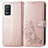 Handytasche Stand Schutzhülle Flip Leder Hülle Blumen für Realme Q3i 5G Rosegold