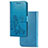 Handytasche Stand Schutzhülle Flip Leder Hülle Blumen für Samsung Galaxy A71 4G A715