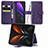 Handytasche Stand Schutzhülle Flip Leder Hülle Blumen für Samsung Galaxy Z Fold2 5G