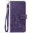 Handytasche Stand Schutzhülle Flip Leder Hülle Blumen für Sony Xperia 8 Violett