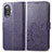 Handytasche Stand Schutzhülle Flip Leder Hülle Blumen für Xiaomi Poco F3 GT 5G Violett