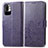 Handytasche Stand Schutzhülle Flip Leder Hülle Blumen für Xiaomi POCO M3 Pro 5G Violett
