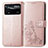 Handytasche Stand Schutzhülle Flip Leder Hülle Blumen für Xiaomi Redmi Note 11E Pro 5G Rosa