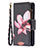 Handytasche Stand Schutzhülle Flip Leder Hülle Blumen L03 für Apple iPhone 13 Braun