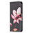 Handytasche Stand Schutzhülle Flip Leder Hülle Blumen L07 für Apple iPhone 14 Pro Braun