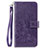 Handytasche Stand Schutzhülle Flip Leder Hülle Blumen S02D für Samsung Galaxy M10S Violett