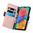 Handytasche Stand Schutzhülle Flip Leder Hülle Blumen S02D für Samsung Galaxy M33 5G