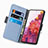 Handytasche Stand Schutzhülle Flip Leder Hülle Blumen S02D für Samsung Galaxy S20 FE 4G