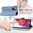 Handytasche Stand Schutzhülle Flip Leder Hülle Blumen S02D für Samsung Galaxy S20 FE 4G