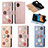 Handytasche Stand Schutzhülle Flip Leder Hülle Blumen S02D für Samsung Galaxy XCover 6 Pro 5G