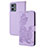 Handytasche Stand Schutzhülle Flip Leder Hülle Blumen Y01X für Motorola Moto G 5G (2023) Violett