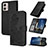 Handytasche Stand Schutzhülle Flip Leder Hülle Blumen Y01X für Motorola Moto G53 5G