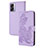 Handytasche Stand Schutzhülle Flip Leder Hülle Blumen Y01X für OnePlus Nord N300 5G Violett