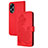 Handytasche Stand Schutzhülle Flip Leder Hülle Blumen Y01X für Oppo A18 Rot