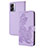 Handytasche Stand Schutzhülle Flip Leder Hülle Blumen Y01X für Oppo A77 5G Violett