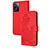 Handytasche Stand Schutzhülle Flip Leder Hülle Blumen Y01X für Oppo A77s Rot