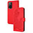 Handytasche Stand Schutzhülle Flip Leder Hülle Blumen Y01X für Oppo A94 5G Rot