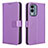 Handytasche Stand Schutzhülle Flip Leder Hülle BY1 für Nokia X30 5G Violett
