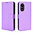 Handytasche Stand Schutzhülle Flip Leder Hülle BY1 für Oppo A58 4G Violett