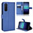 Handytasche Stand Schutzhülle Flip Leder Hülle BY1 für Sony Xperia 5 II Blau