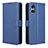 Handytasche Stand Schutzhülle Flip Leder Hülle BY1 für Sony Xperia 5 V Blau