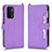 Handytasche Stand Schutzhülle Flip Leder Hülle BY2 für Oppo A54 5G Violett