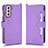 Handytasche Stand Schutzhülle Flip Leder Hülle BY2 für Samsung Galaxy S23 5G Violett