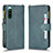 Handytasche Stand Schutzhülle Flip Leder Hülle BY2 für Sony Xperia 10 IV SOG07 Grün
