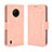 Handytasche Stand Schutzhülle Flip Leder Hülle BY3 für Nokia C200 Rosa