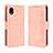 Handytasche Stand Schutzhülle Flip Leder Hülle BY3 für Samsung Galaxy A22 5G SC-56B Rosa