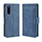 Handytasche Stand Schutzhülle Flip Leder Hülle BY3 für Samsung Galaxy A41 SC-41A Blau