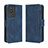 Handytasche Stand Schutzhülle Flip Leder Hülle BY3 für Vivo Y02 Blau
