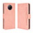 Handytasche Stand Schutzhülle Flip Leder Hülle BY3 für Xiaomi Redmi Note 9 5G Rosa