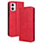 Handytasche Stand Schutzhülle Flip Leder Hülle BY4 für Motorola Moto G53 5G Rot