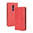 Handytasche Stand Schutzhülle Flip Leder Hülle BY4 für Nokia C3 Rot