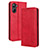 Handytasche Stand Schutzhülle Flip Leder Hülle BY4 für Realme 10 4G Rot