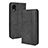 Handytasche Stand Schutzhülle Flip Leder Hülle BY4 für Samsung Galaxy A22 5G SC-56B Schwarz