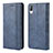 Handytasche Stand Schutzhülle Flip Leder Hülle BY4 für Sony Xperia L3 Blau