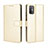 Handytasche Stand Schutzhülle Flip Leder Hülle BY5 für HTC Desire 21 Pro 5G Gold