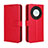 Handytasche Stand Schutzhülle Flip Leder Hülle BY5 für Huawei Honor X9a 5G Rot