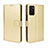Handytasche Stand Schutzhülle Flip Leder Hülle BY5 für Oppo A55S 5G Gold