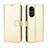 Handytasche Stand Schutzhülle Flip Leder Hülle BY5 für Oppo A78 5G Gold